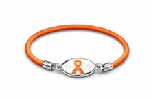 Load image into Gallery viewer, Stretchable Orange Ribbon Bracelets - The Awareness Company