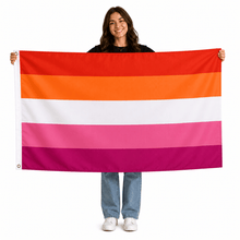 Load image into Gallery viewer, Sunset Lesbian 3 Feet by 5 Feet Nylon Flag - The Awareness Company