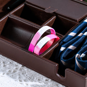 Sunset Lesbian Flag Silicone Bracelets - The Awareness Company