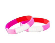 Load image into Gallery viewer, Sunset Lesbian Flag Silicone Bracelets - The Awareness Company
