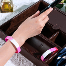 Load image into Gallery viewer, Sunset Lesbian Flag Silicone Bracelets - The Awareness Company