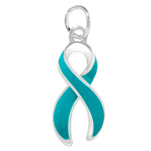 Load image into Gallery viewer, Teal Ribbon Charms - The Awareness Company