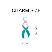 Load image into Gallery viewer, Teal Ribbon Leather Cord Bracelets - The Awareness Company
