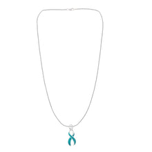 Load image into Gallery viewer, Teal Ribbon Necklaces - The Awareness Company