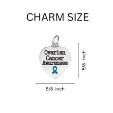 Load image into Gallery viewer, Teal Ribbon Ovarian Cancer Awareness Charm Black Cord Bracelets - The Awareness Company