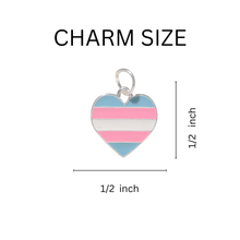 Load image into Gallery viewer, Transgender Heart Pride Charms - The Awareness Company