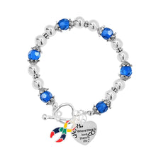 Load image into Gallery viewer, Bulk Autism Ribbon Where There Is Love Bracelets - The Awareness Company