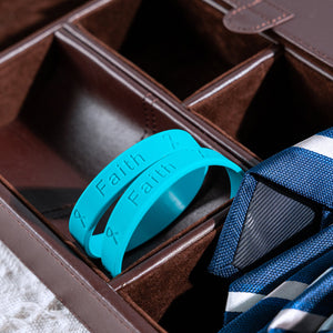 Teal Silicone Bracelets for Ovarian Cancer, PTSD, Rape , Teal Wristbands - The Awareness Company