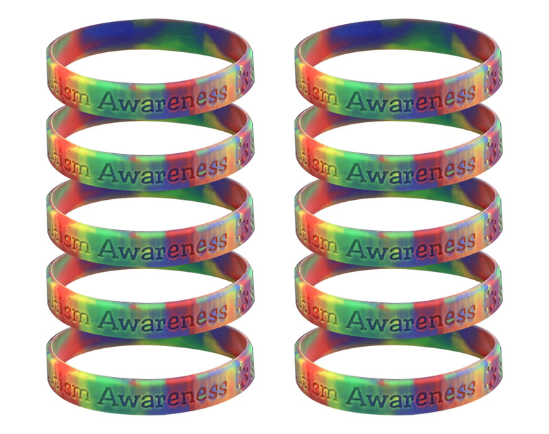 Silicone Bracelet Bundle, Wholesale Awareness Wristbands