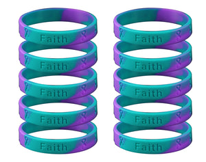 Silicone Bracelet Bundle, Wholesale Awareness Wristbands