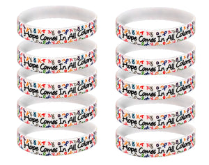 Silicone Bracelet Bundle, Wholesale Awareness Wristbands