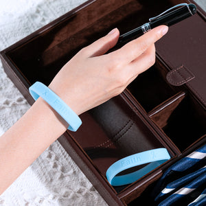 Light Blue Silicone Bracelets for Prostate Cancer, Graves Disease - The Awareness Company