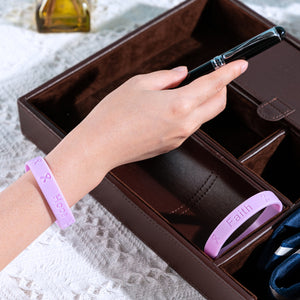 Lavender Silicone Bracelets for Epilepsy, Gynecological Cancer - The Awareness Company