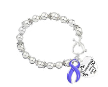 Load image into Gallery viewer, Where There is Love Periwinkle Ribbon Bracelets - The Awareness Company