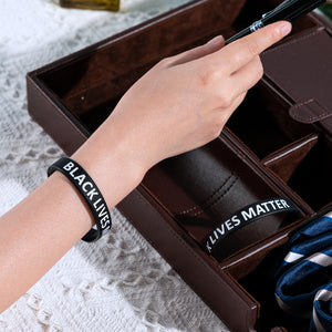 Black Lives Matter Silicone Bracelets, BLM Wristbands - The Awareness Company