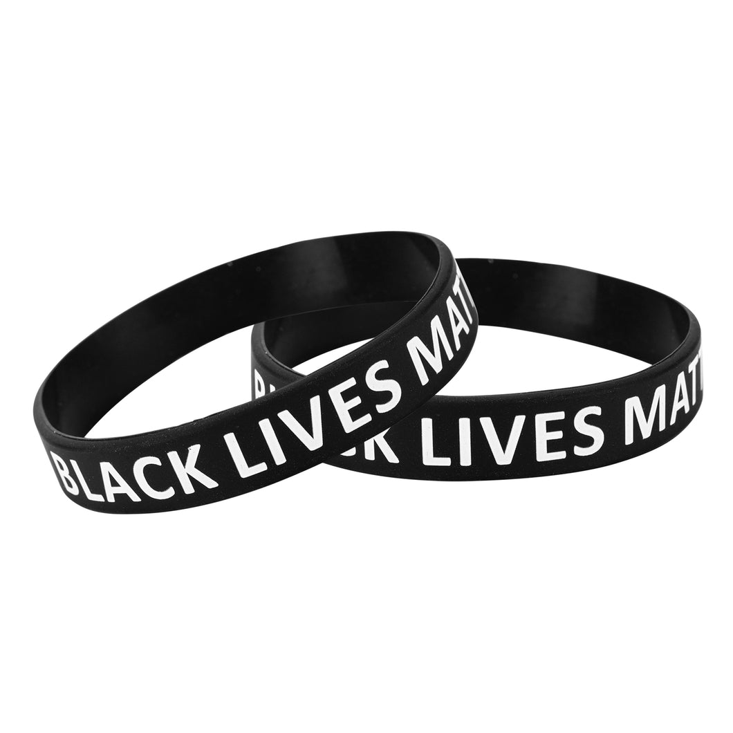 Black Lives Matter Silicone Bracelets, BLM Wristbands - The Awareness Company