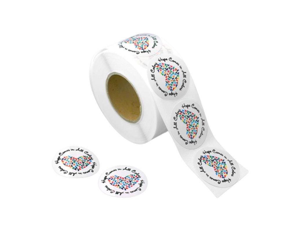 Hope Comes In All Colors Stickers, Cancer Ribbon Stickers - The ...