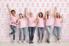 Load image into Gallery viewer, Large Pink Ribbon Paper Ribbon Cutouts - The Awareness Company