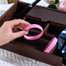 Load image into Gallery viewer, Pink Silicone Bracelets for Breast Cancer Awareness