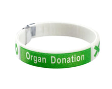 Load image into Gallery viewer, Bulk Organ Donation Green Ribbon Bangle Bracelets - The Awareness Company