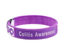 Load image into Gallery viewer, Bulk Colitis Awareness Purple Ribbon Bangle Bracelets - The Awareness Company