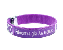 Load image into Gallery viewer, Bulk Purple Ribbon Fibromyalgia Awareness Bangle Bracelets - The Awareness Company