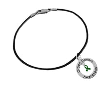 Load image into Gallery viewer, Bulk Round Organ Donors Black Cord Bracelets - The Awareness Company