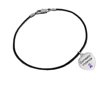 Load image into Gallery viewer, Bulk Domestic Violence Charm Leather Bracelets - The Awareness Company