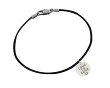 Load image into Gallery viewer, Bulk Love Is Love Black Cord Bracelets, LGBTQ Gay Pride Jewelry - The Awareness Company