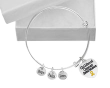 Load image into Gallery viewer, Childhood Cancer Heart Retractable Charm Bracelets, Childhood Cancer Month - The Awareness Company