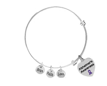 Load image into Gallery viewer, Bulk Alzheimer&#39;s  Retractable Charm Bracelets - The Awareness Company
