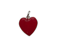 Load image into Gallery viewer, Bulk Red Heart Shaped Charms, Heart Awareness, Valentines Day
