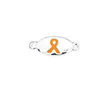 Load image into Gallery viewer, Bulk Peach Ribbon Oval Charms for Uterine Cancer - The Awareness Company