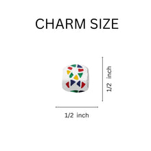 Load image into Gallery viewer, Pandora Style Autism Ribbon Barrel Charms Wholesale, Autism Awareness - The Awareness Company