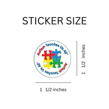 Load image into Gallery viewer, Autism Touches Us All Stickers, Asperger&#39;s Awareness Decals