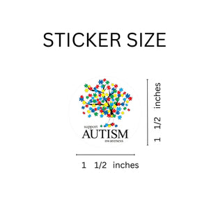 Support Autism Awareness Tree Stickers - The Awareness Company