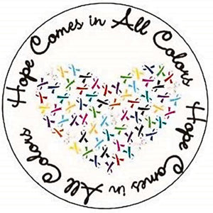 Hope Comes In All Colors Stickers - The Awareness Company
