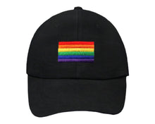 Load image into Gallery viewer, Rainbow Flag Gay Pride Black Hats, Gay Pride Rainbow Apparel, Gear