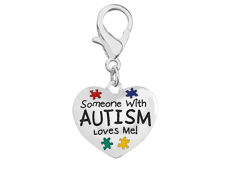 Bulk Someone Loves Me Autism Awareness Hanging Charms - The Awareness Company