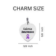 Load image into Gallery viewer, Bulk Colitis Charm with Crystal Accent Charms Bracelets - The Awareness Company