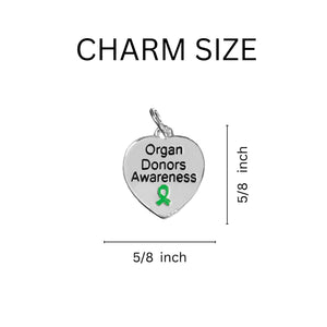 Organ Donors Heart Charm Hanging Charms - The Awareness Company