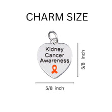 Load image into Gallery viewer, Kidney Cancer Awareness With Orange Ribbon Chunky Charm Bracelets - The Awareness Company