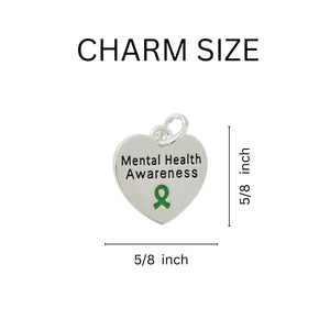 Mental Health Heart Charm Charms - The Awareness Company