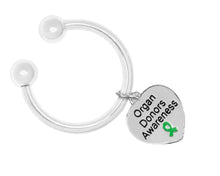Load image into Gallery viewer, Bulk Heart Shaped Charm Organ Donors Keychains - The Company - The Company