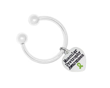 Load image into Gallery viewer, Muscular Dystrophy Awareness Heart Key Chains | Muscular Dystrophy Ribbon Jewelry