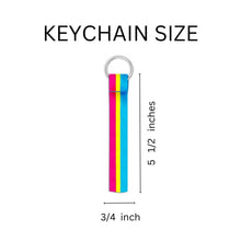 Load image into Gallery viewer, Pansexual Flag Lanyard Style Keychains - The Awareness Company