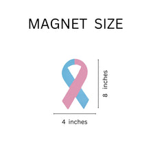 Load image into Gallery viewer, Pink &amp; Blue Ribbon Magnets - The Awareness Company