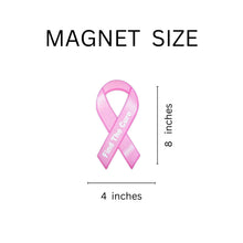 Load image into Gallery viewer, Find The Cure Pink Ribbon Car Magnets for Breast Cancer