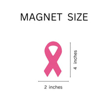 Load image into Gallery viewer, Pink Breast Cancer Car Magnets in Bulk