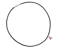 Load image into Gallery viewer, Pink Ribbon Leather Cord Necklaces - The Awareness Company